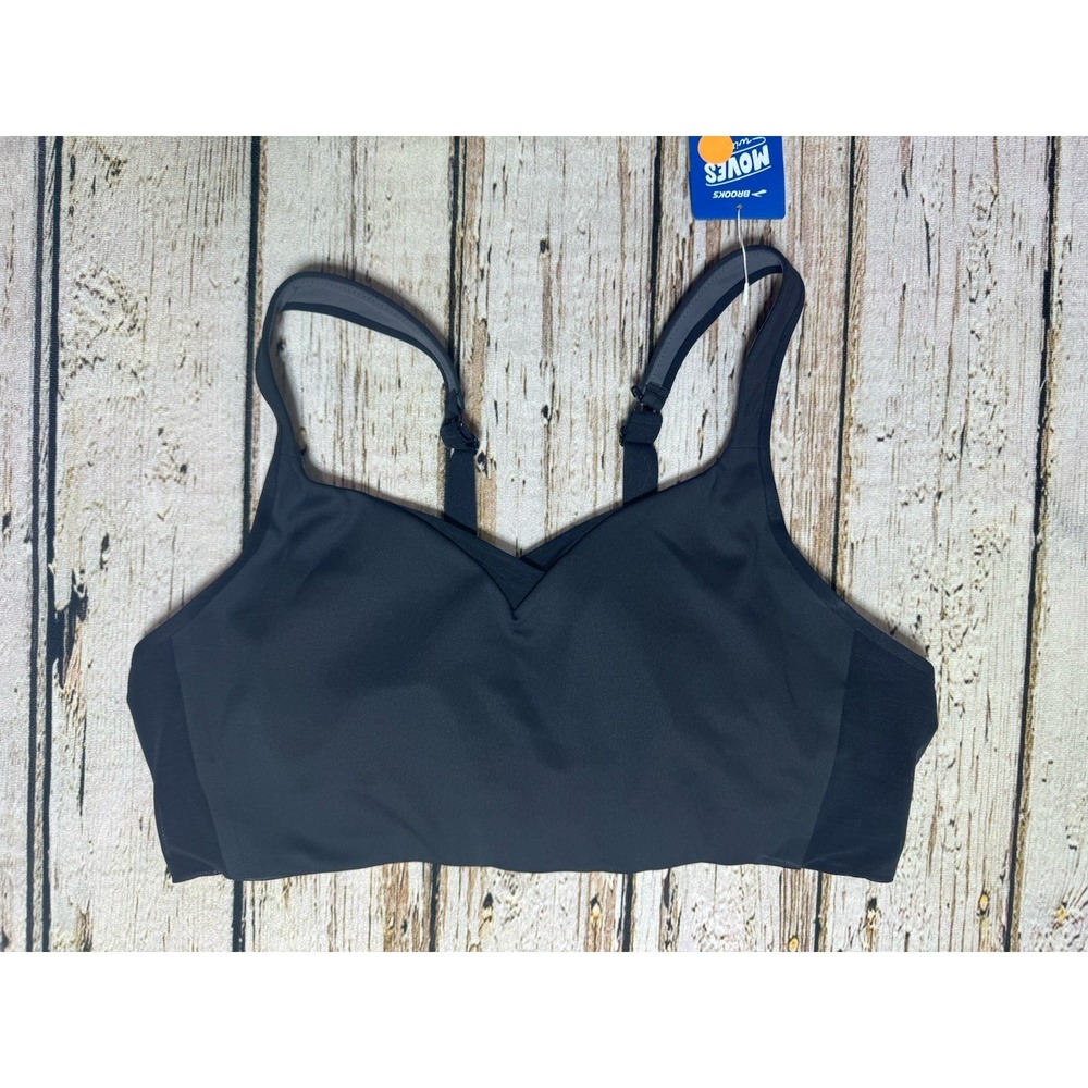 Brooks Women's Drive Convertible Run Sports Bra Color Black 350081001 Size 40DD - Picture 4 of 8